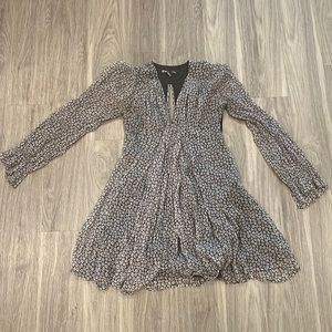 Long sleeve flow dress